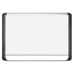 MasterVision Porcelain Dry-Erase Whiteboard, 48in x 96in, Aluminum Frame With Silver Finish