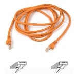 Belkin Cat5e Patch Cable - RJ-45 Male - RJ-45 Male - 6ft - Orange