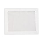 LUX #93 Full-Face Window Envelopes, Middle Window, Self-Adhesive, Bright White, Pack Of 50