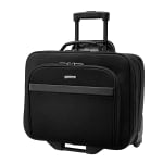 Samsonite Double Gusset Wheeled Portfolio, Black