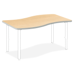 HON Build Series Ribbon-Shape Table Top, 1 1/8inH x 54inW x 30inD, Maple