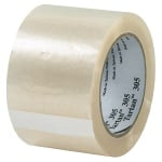 3M 305 Carton Sealing Tape, 3in x 110 Yd., Clear, Case Of 24