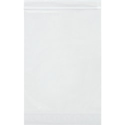 Partners Brand 2 Mil Gusseted Reclosable Poly Bags, 4in x 2in x 6in, Clear, Case Of 1000