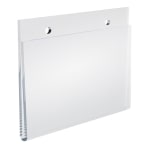 Azar Displays Wall-Mount U-Frame Acrylic Sign Holders, 3 1/2in x 5in, Clear, Pack Of 10