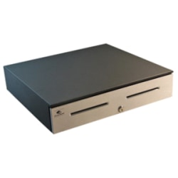 apg Legend Cash Drawer - USD 5 Bill - 5 Coin - 2 Media Slot - Stainless Steel, Steel - Black - 4.2in Height x 18in Width x 16.7in Depth