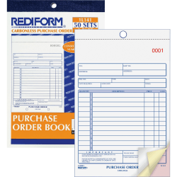 Adams Carbonless Contractors Invoices, 2-Part, 100 Sets