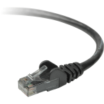 Belkin - Patch cable - TAA Compliant - RJ-45 (M) to RJ-45 (M) - 10 ft - UTP - CAT 5e - molded, snagless, stranded - black