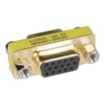 Eaton Tripp Lite Series Compact / Slimline Gold VGA Video Coupler Gender Changer HD15 F/F - VGA gender changer - HD-15 (VGA) (F) to HD-15 (VGA) (F)