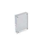 Azar Displays Acrylic Vertical/Horizontal Block Frame, 4in x 6in, Clear