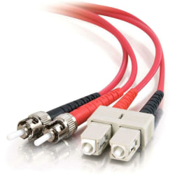 C2G-3m SC-ST 62.5/125 OM1 Duplex Multimode PVC Fiber Optic Cable - Red - Fiber Optic for Network Device - SC Male - ST Male - 62.5/125 - Duplex Multimode - OM1 - 3m - Red