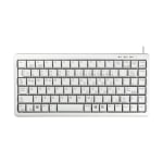 CHERRY G84-4100 Compact Keyboard - Keyboard - PS/2, USB - English - light gray