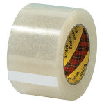 3M 313 Carton Sealing Tape, 3in x 55 Yd., Clear, Case Of 6