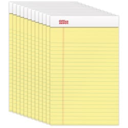 Office Depot Brand Steno Books, 6in x 9in, Gregg Ruled, 70 Sheets, Greentint, Pack Of 12