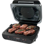 Ninja Foodi Smart XL Indoor Grill - 1760 W - Electric - Indoor - Black, Silver, Stainless Steel