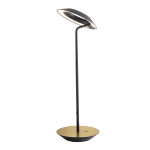 Koncept Royyo LED Desk Lamp, 17-7/16inH, Matte Black/Brass Base Plate