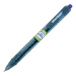 SKILCRAFT Ballpoint Pens, Pack Of 12, Medium Point, Transparent Blue Barrel, Blue Ink