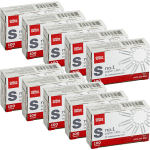 Office Depot Brand Paper Clips, No. 1, Small, Silver, Pack Of 10 Boxes, 100 Per Box, 1,000 Total