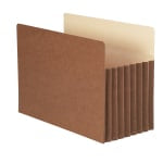 Smead TUFF Pocket File Pockets, 7in Expansion, 9 1/2in x 14 3/4in, 30% Recycled, Redrope, Pack Of 5