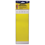 C-Line DuPont Tyvek Security Wristbands, 3/4in x 10in, Yellow, 100 Wristbands Per Pack, Set Of 2 Packs