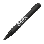 Berol By Eberhard Faber 3000 Chisel-Tip Permanent Markers, Black, Pack Of 12