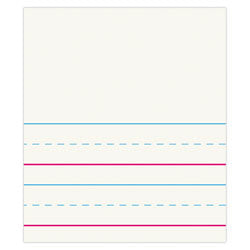 Pacon Zaner-Bloser Sulphite Handwriting Paper, 10-1/2in x 8in, White, 500 Sheets Per Pack, Set Of 2 Packs