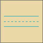 FORAY Stock Ruled Newsprint Paper, 7 1/2in Heading (1 Side), 1/2in Ruling, 1/4in Midline, 3/8in Skip Space, 18in x 12in, Pack Of 500 Sheets