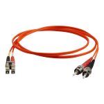 C2G 8m LC-ST 62.5/125 OM1 Duplex Multimode PVC Fiber Optic Cable - Orange - Patch cable - LC multi-mode (M) to ST multi-mode (M) - 8 m - fiber optic - duplex - 62.5 / 125 micron - OM1