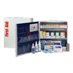 First Aid Only 3-Shelf First Aid Station With Medications, White, 676 Pieces