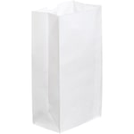 Partners Brand Grocery Bags, 11inH x 6inW x 3 5/8inD, White, Case Of 500