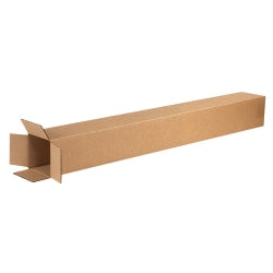 Partners Brand Tall Corrugated Boxes, 4in x 4in x 40in, Kraft, Pack Of 25