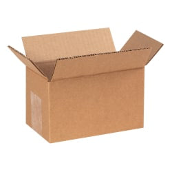 Partners Brand Corrugated Boxes, 7in x 4in x 4in, Kraft, Pack Of 25