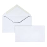 Office Depot Brand Envelopes, 3-5/8in x 6-1/2in, Gummed Seal, White, Box Of 500