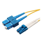 Eaton Tripp Lite Series Duplex Singlemode 9/125 Fiber Patch Cable (LC/SC), 25M (82 ft.) - Patch cable - LC single-mode (M) to SC single-mode (M) - 25 m - fiber optic - duplex - 9 / 125 micron - riser - yellow