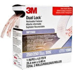 3M Dual Lock Reclosable Fastener Tape, MP-3560, 1in x 15ft, Clear