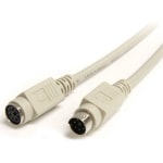 StarTech.com 6 ft PS/2 Keyboard or Mouse Extension Cable - M/F - Keyboard / mouse cable - PS/2 (M) to PS/2 (F) - 6 ft - KXT102 - Keyboard / mouse cable - PS/2 (M) to PS/2 (F) - 6 ft - for P/N: PS2PLATE, RACKCONS1908, USBPS2PC