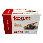 Toosum Healthy Foods Oatmeal Bars, Cherry and Plum, 1.07 Oz, Pack Of 120 Bars