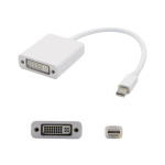 AddOn 8in Mini-DP to DVI-I Adapter Cable - DisplayPort cable - Mini DisplayPort (M) to DVI-I (F) - active - white