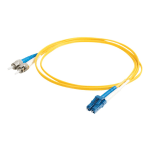 C2G 3m LC-ST 9/125 Duplex Single Mode OS2 Fiber Cable - LSZH - Yellow - 10ft - Patch cable - LC single-mode (M) to ST single-mode (M) - 3 m - fiber optic - duplex - 9 / 125 micron - OS2 - yellow