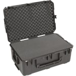 SKB Cases iSeries Protective Case With Layered Foam Interior, Built-In Pull Handle And 2 Wheels, 29inH x 18inW x 10-3/4inD, Black