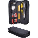 QVS 23pcs Computer Maintenance Tool Kit with Precision Screwdrivers - Tool kit - black