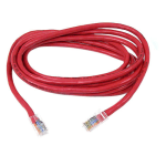 Belkin UTP Cat5e Cable - RJ-45 Male - RJ-45 Male - 15ft - Red