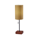 Adesso Trudy Table Lamp, 26-3/4inH, Black/Mustard Yellow