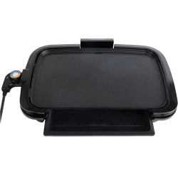 Nostalgia Electrics HomeCraft Non-Stick Griddle With Warming Drawer, Black