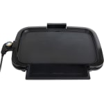 Nostalgia Electrics HomeCraft Non-Stick Griddle With Warming Drawer, Black