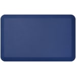 GelPro NewLife Designer Comfort Leather Grain Anti-Fatigue Floor Mat, 20in x 32in, Navy