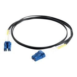 C2G 10m LC-LC 9/125 Duplex Single Mode OS2 Fiber Cable - Black - 33ft - Patch cable - LC single-mode (M) to LC single-mode (M) - 10 m - fiber optic - duplex - 9 / 125 micron - OS2 - black