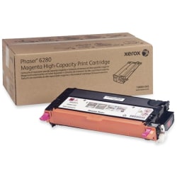 Xerox 6280 High-Yield Magenta Toner Cartridge, 106R01393