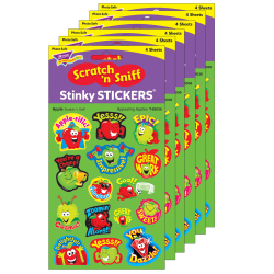 Eureka Theme Stickers, Woodland Creatures, 120 Stickers Per Pack, Set Of 12 Packs