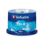 Verbatim CD-R Spindle, 700MB, Pack of 50