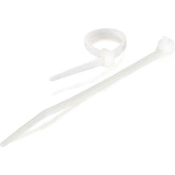 C2G Releasable/Reusable Cable Ties - Cable tie - 7.8 in - natural (pack of 50)